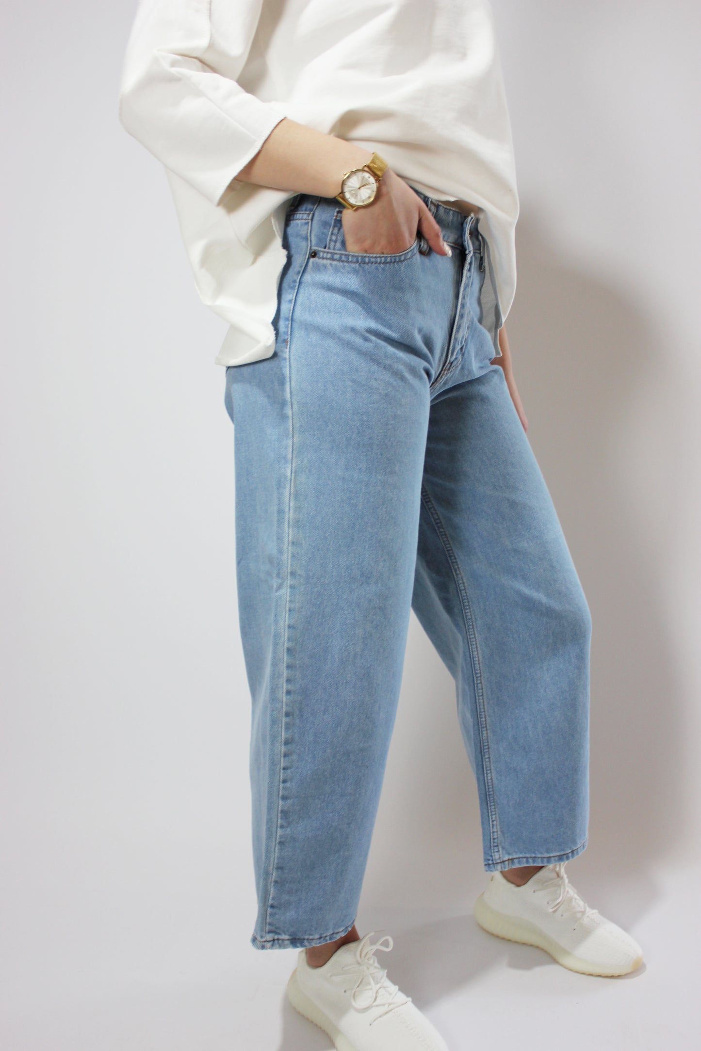 Blue Wide Fit Jeans