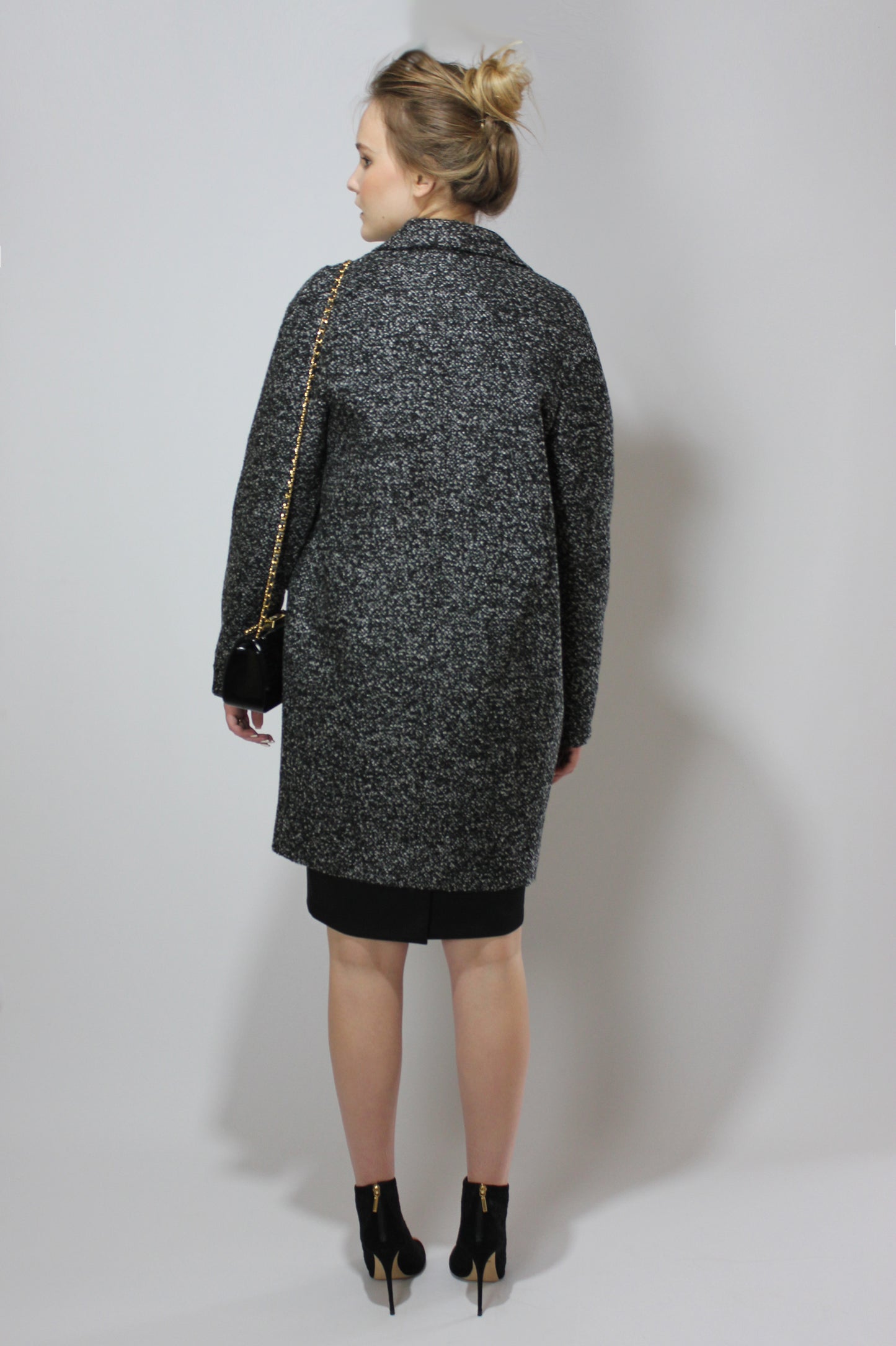 Cocoon Melange Grey Coat