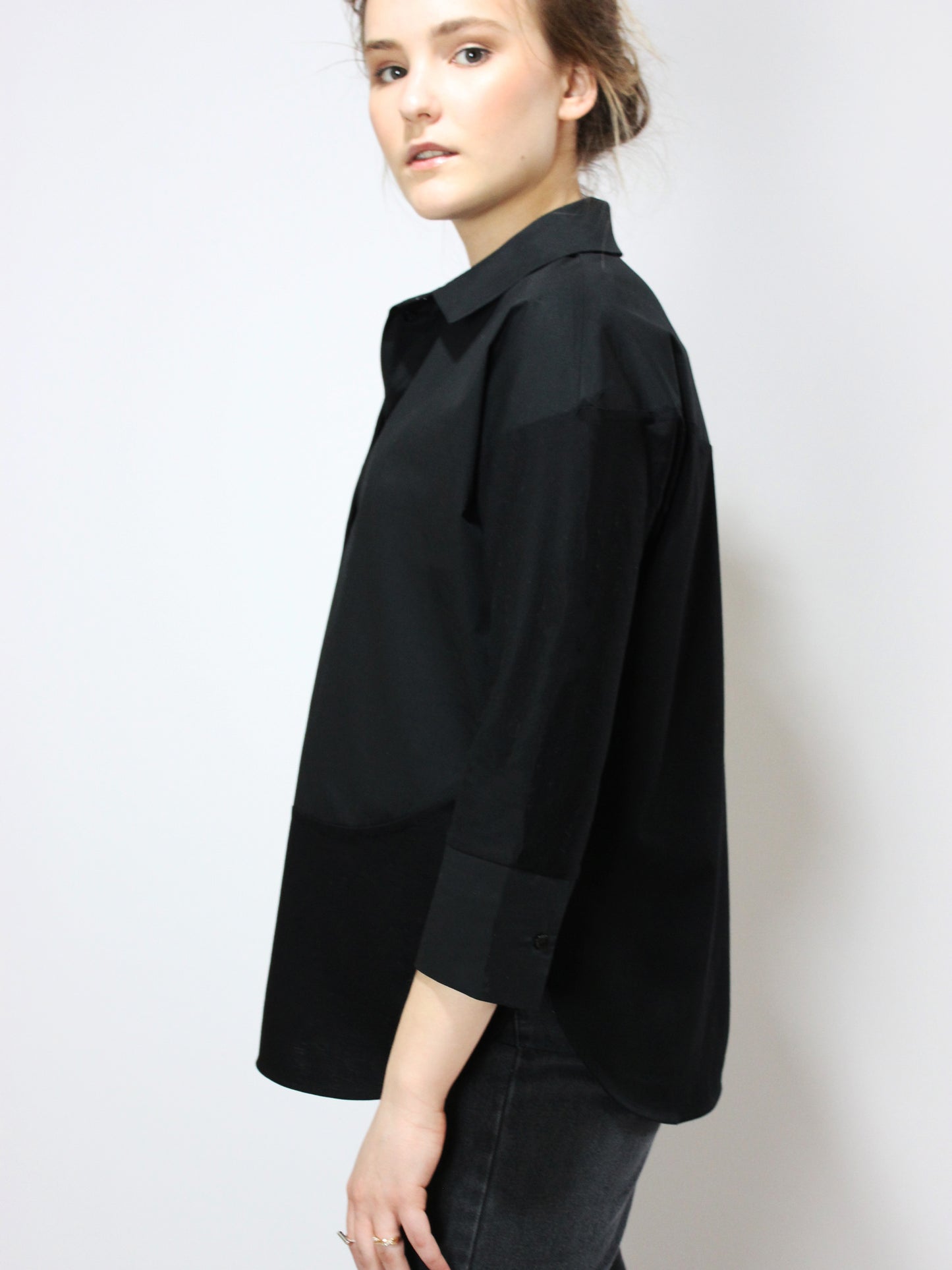 Casual-Classy Black Shirt