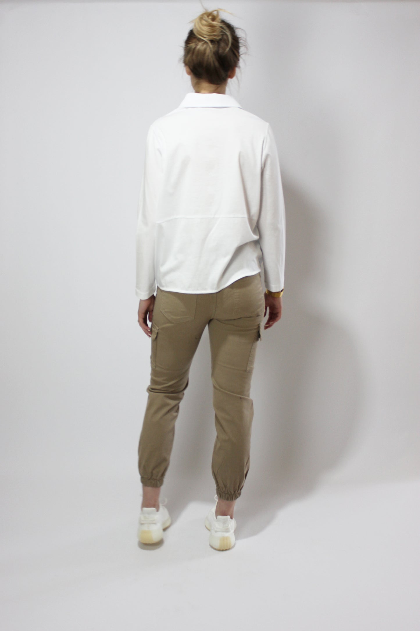 Pantalon cargo beige