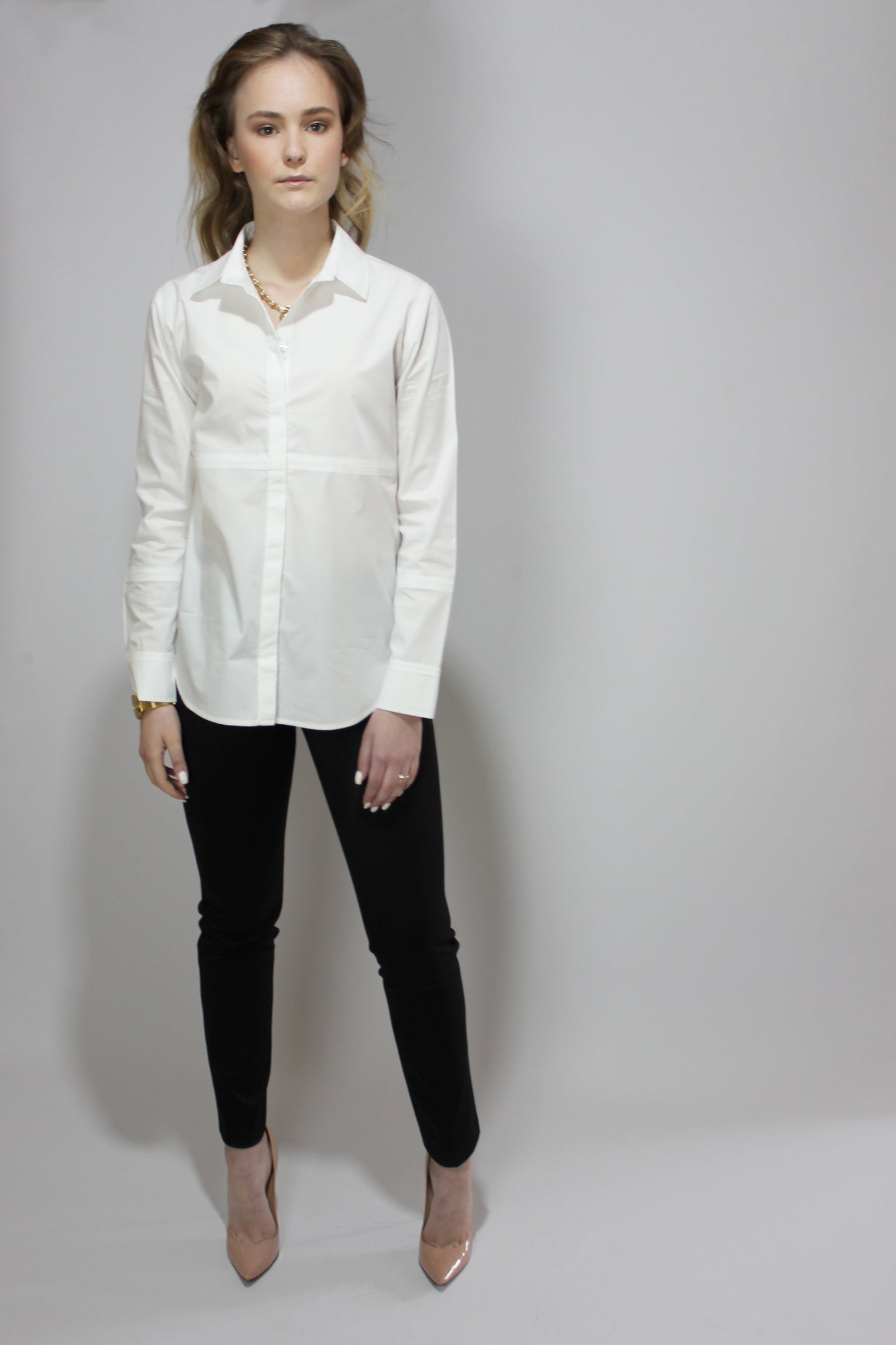 Classy White Shirt "Line"