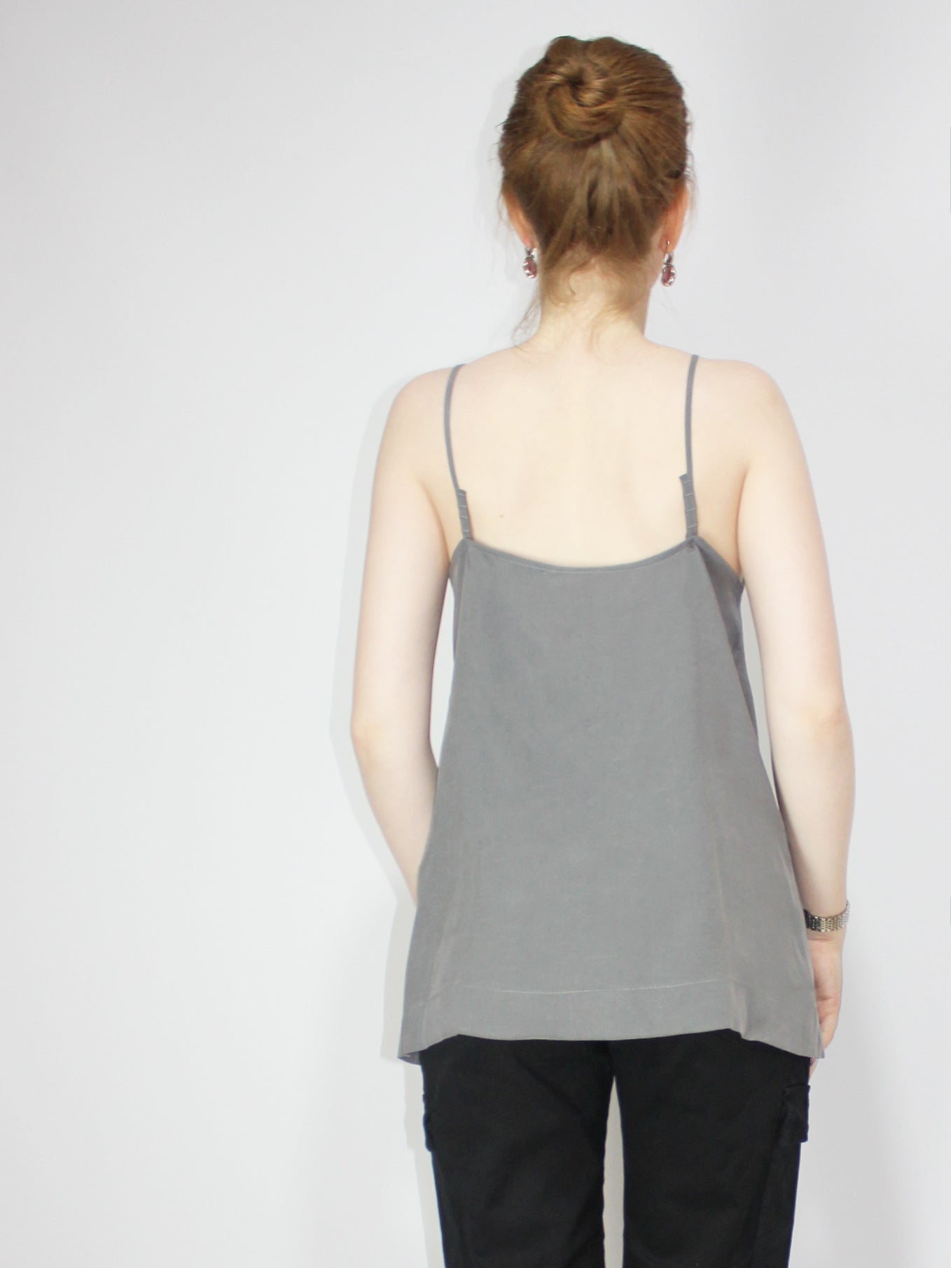 Ensemble T-shirt noir + débardeur gris